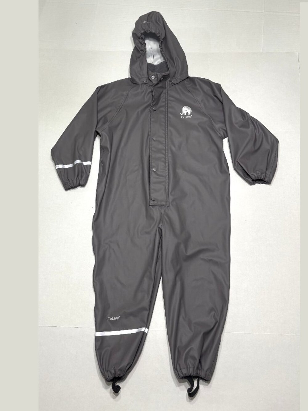 CeLaVi Unisex Gray Waterproof Rainsuit